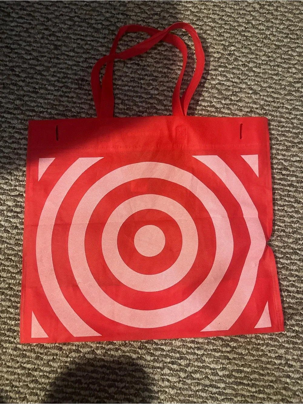 NEW Target Redesigned Reusable Grocery Shopping Tote Bag Washable Red Bullseye